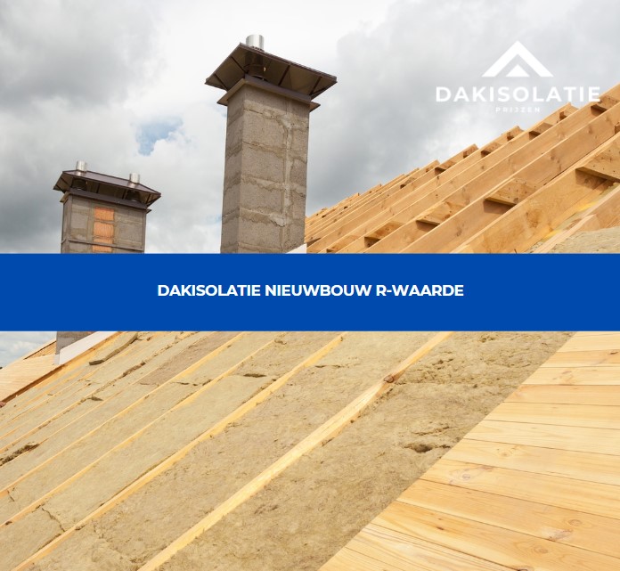 De thermische weerstand van dakisolatiematerialen in nieuwbouwprojecten, gemeten als R-waarde.